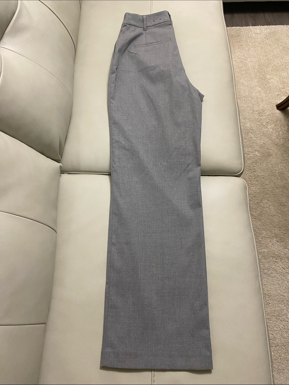 Women’s Gray Dress Pants - Classic Straight Fit